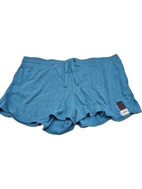 Athletic Works Gym Shorts Casual Workout Light Blue Cotton Womens XXL  3XL 22